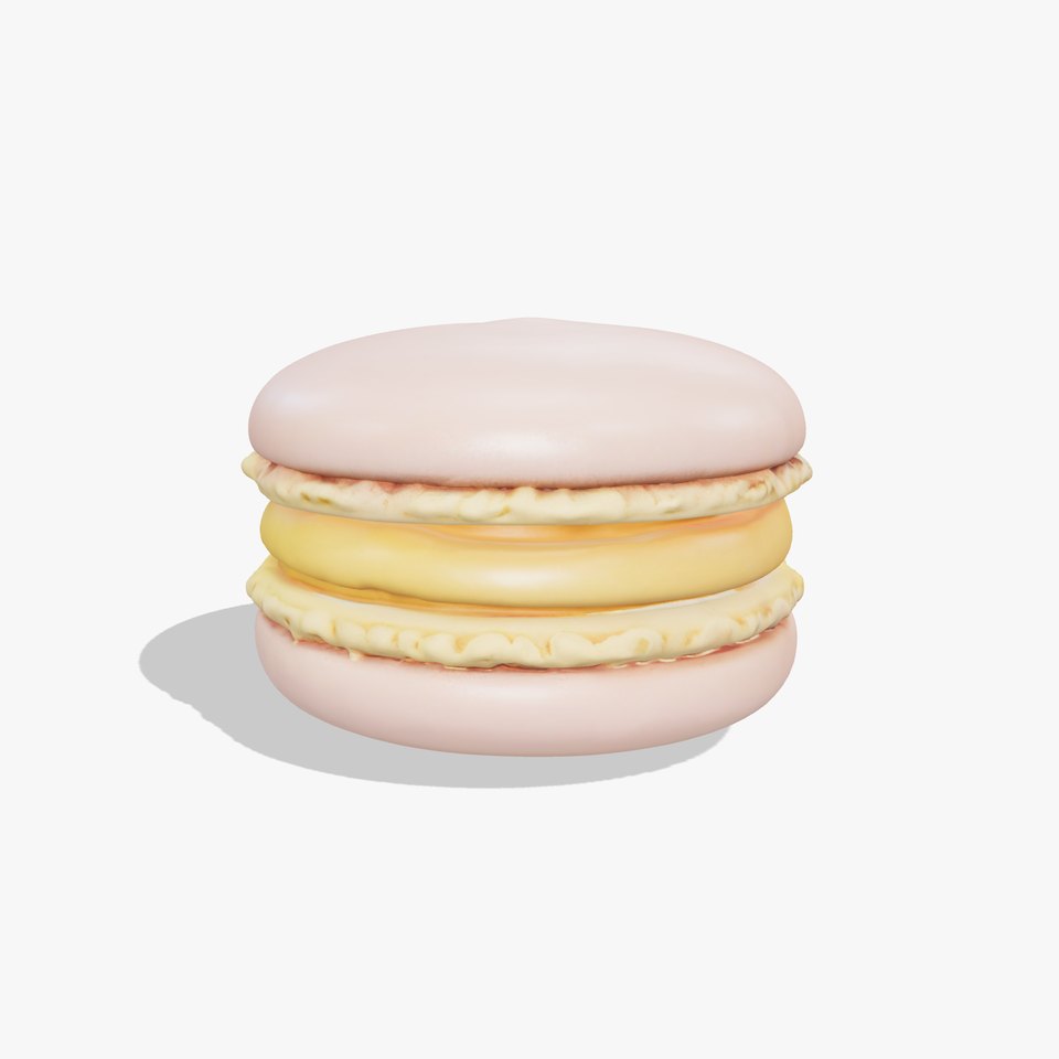 Macaron Dessert D Model Pack